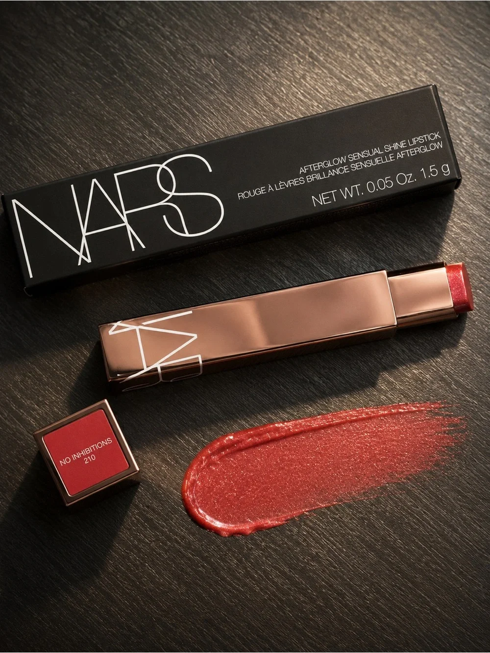 NARS Afterglow Sensual Shine Lipstick — No Inhibitions (Red)
